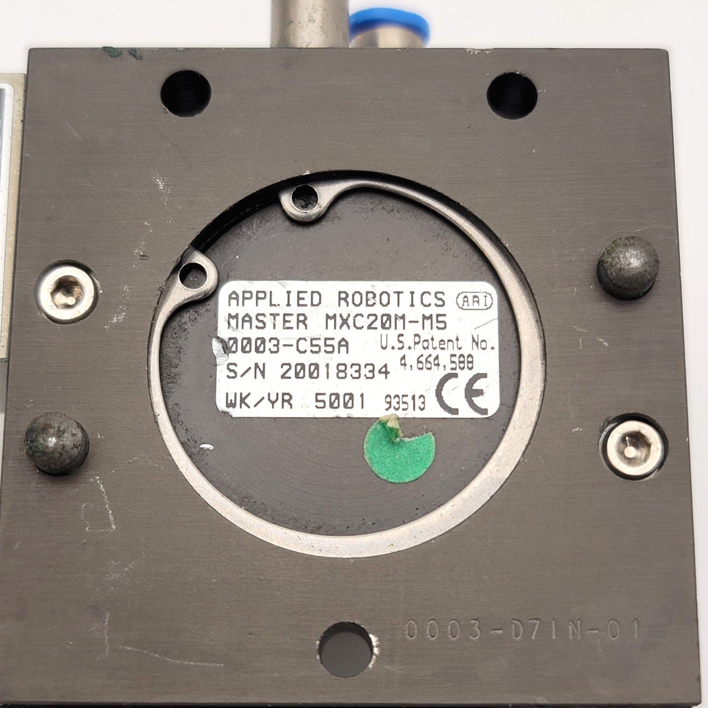 New Other Applied Robotics MXC20M-M5 Quick Connect Tool Change System 20Kg Cap 25 Contacts