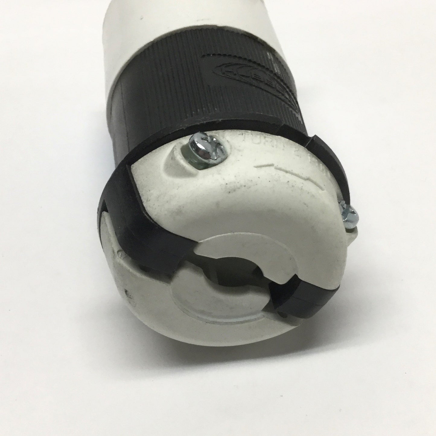 Used Hubbell HBL2321S Safety-Shroud Twist-Lock Plug 20A, 2-Pole, 3-Wire NEMA L6-20P