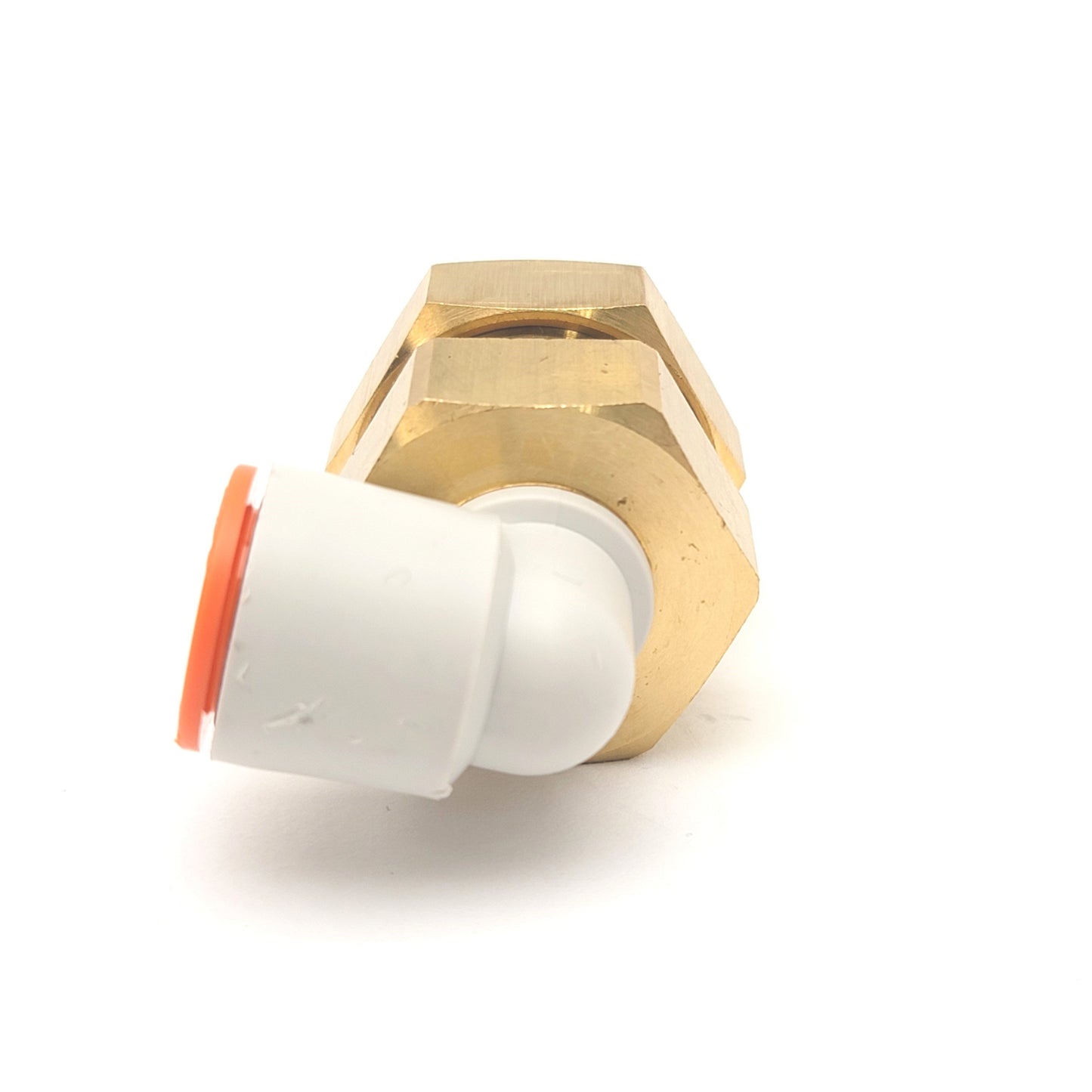 New – Open box SMC KQ2LE13-00A One-Touch Right Angle Bulkhead Union Fitting 1/2" Tube, 1-12UNF