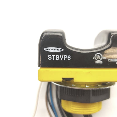 Used Banner STBVP6 Self-Checking Optical Touch Button, PNP, 4-Wire, 22", 10-30VDC