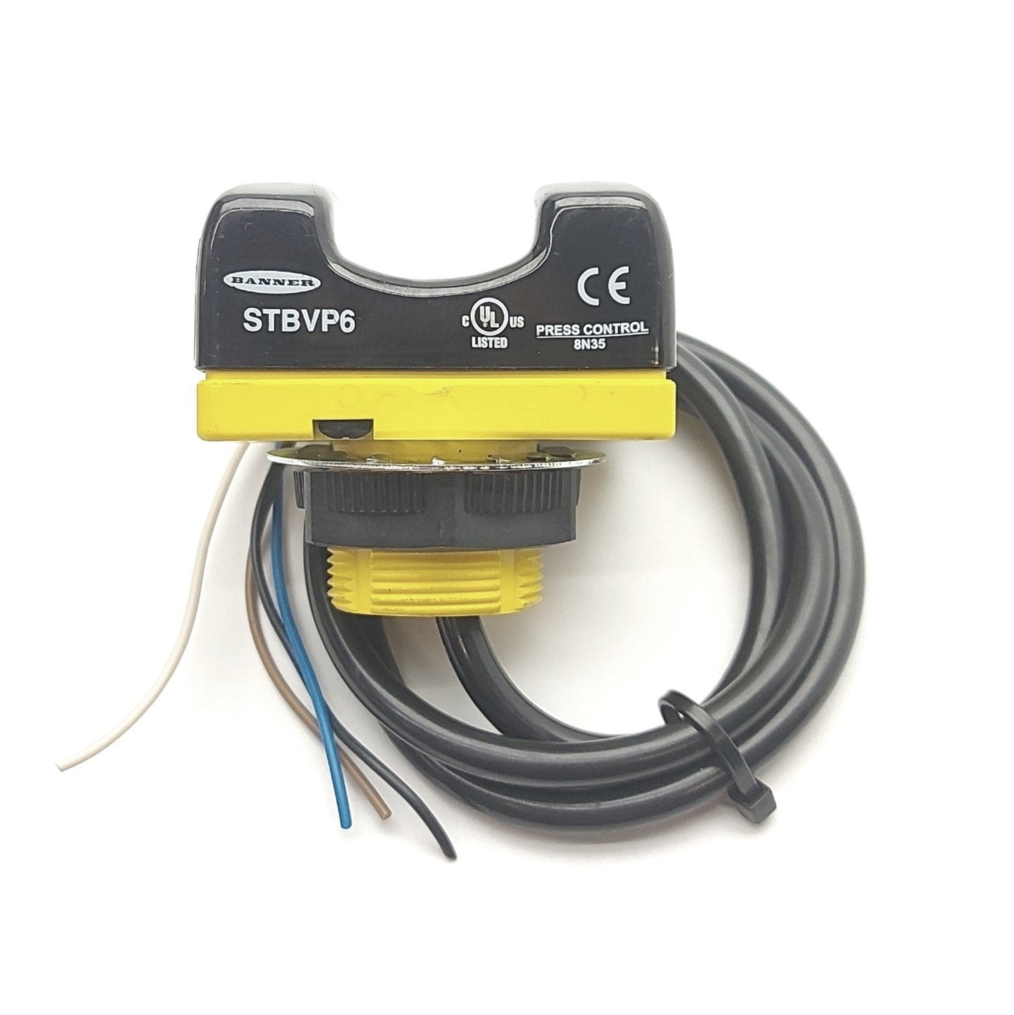 Used Banner STBVP6 Self-Checking Optical Touch Button, PNP, 4-Wire, 22", 10-30VDC
