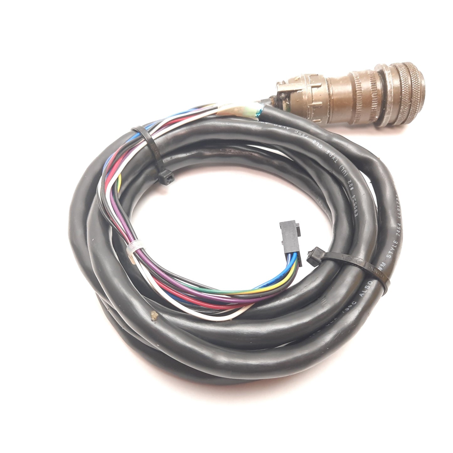 Used Bridgeport 3194-3377 Encoder Cable, For Machines With MSI Drives, 6ft, 10-Pin