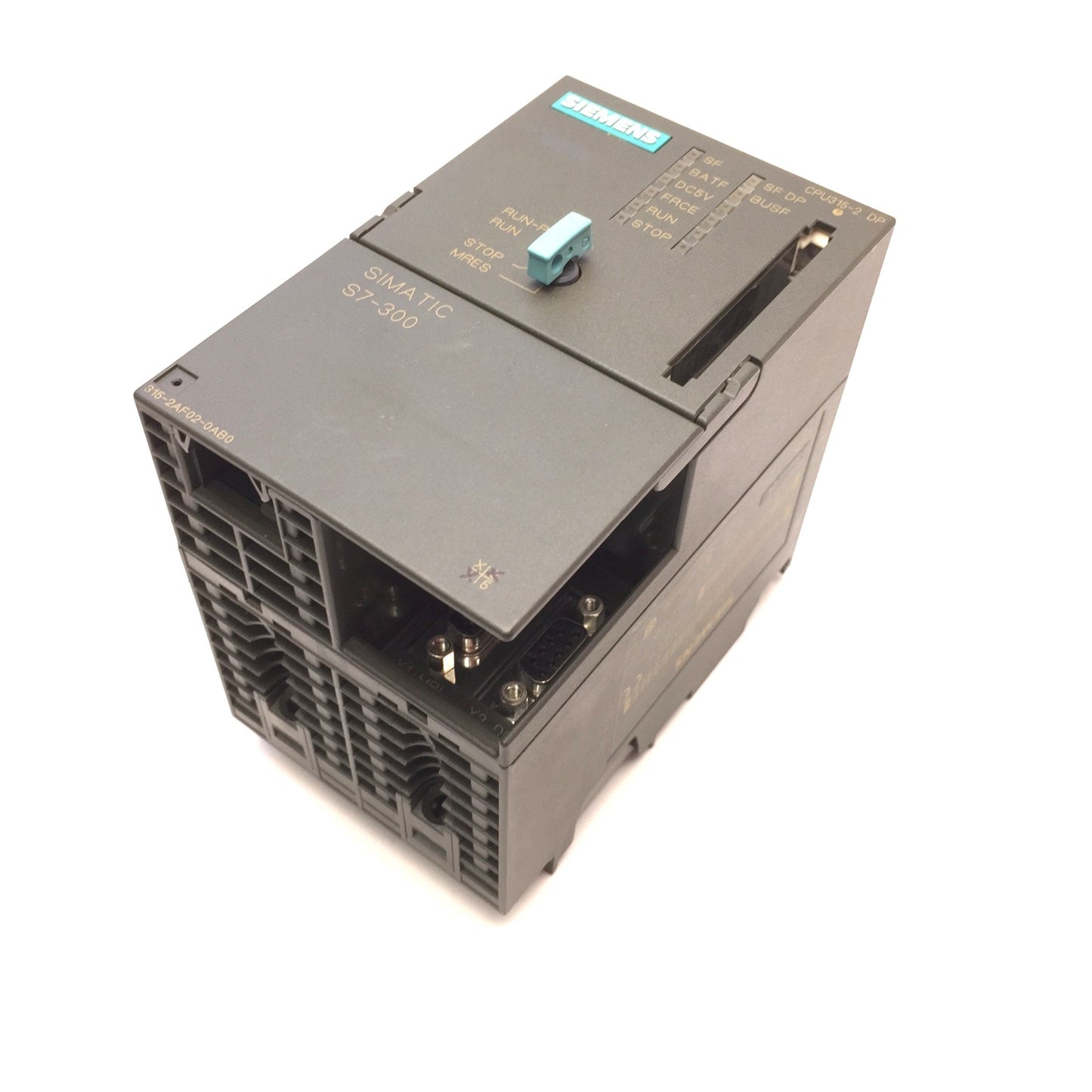 Used Siemens 6ES7 315-2AF02-0AB0 Simatic S7-300 CPU PLC Controller, Input: 24VDC 0.9A