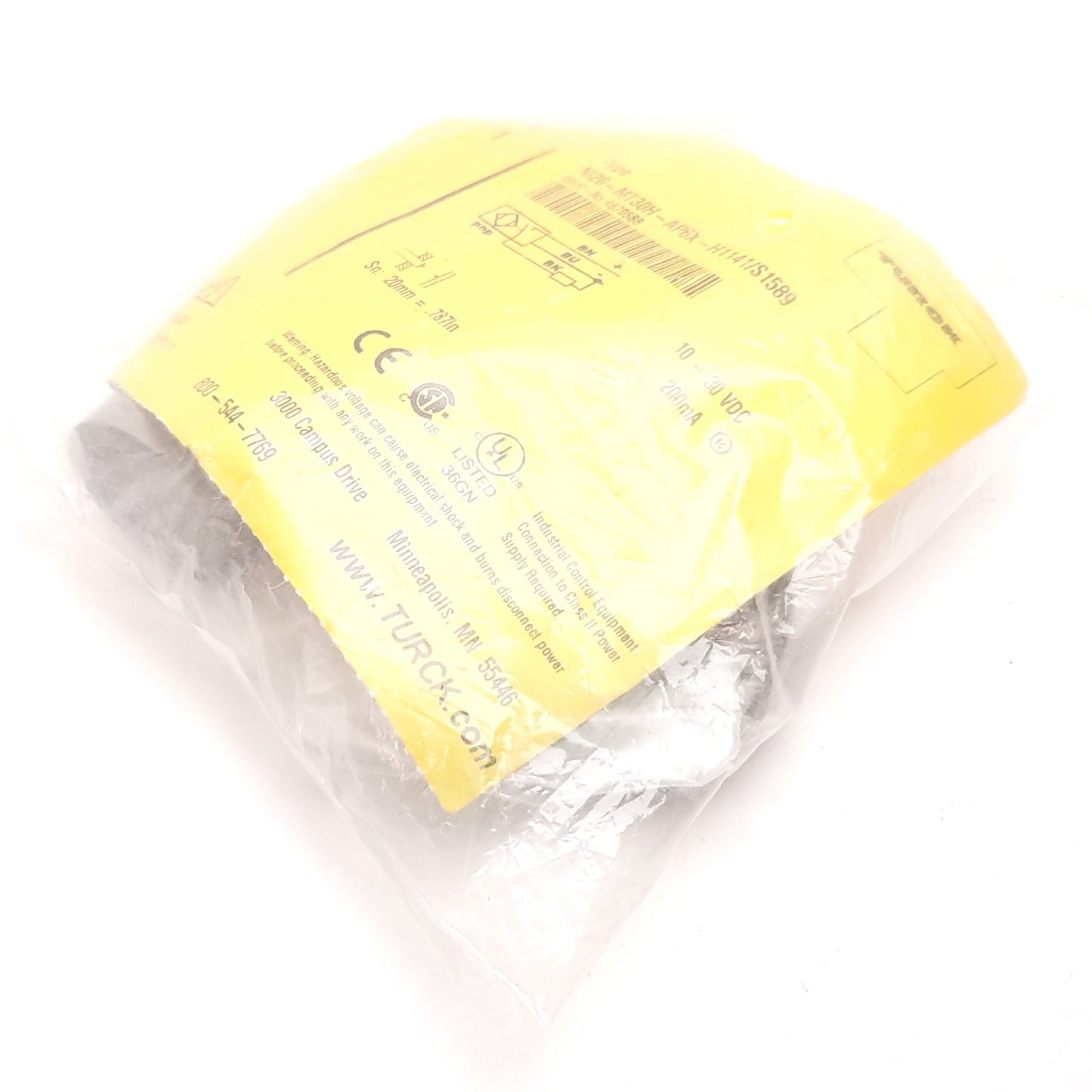 New Turck Ni20-MT30H-AP6X-H1141/S1589 Inductive Proximity Sensor, 20mm 10-30VDC PNP