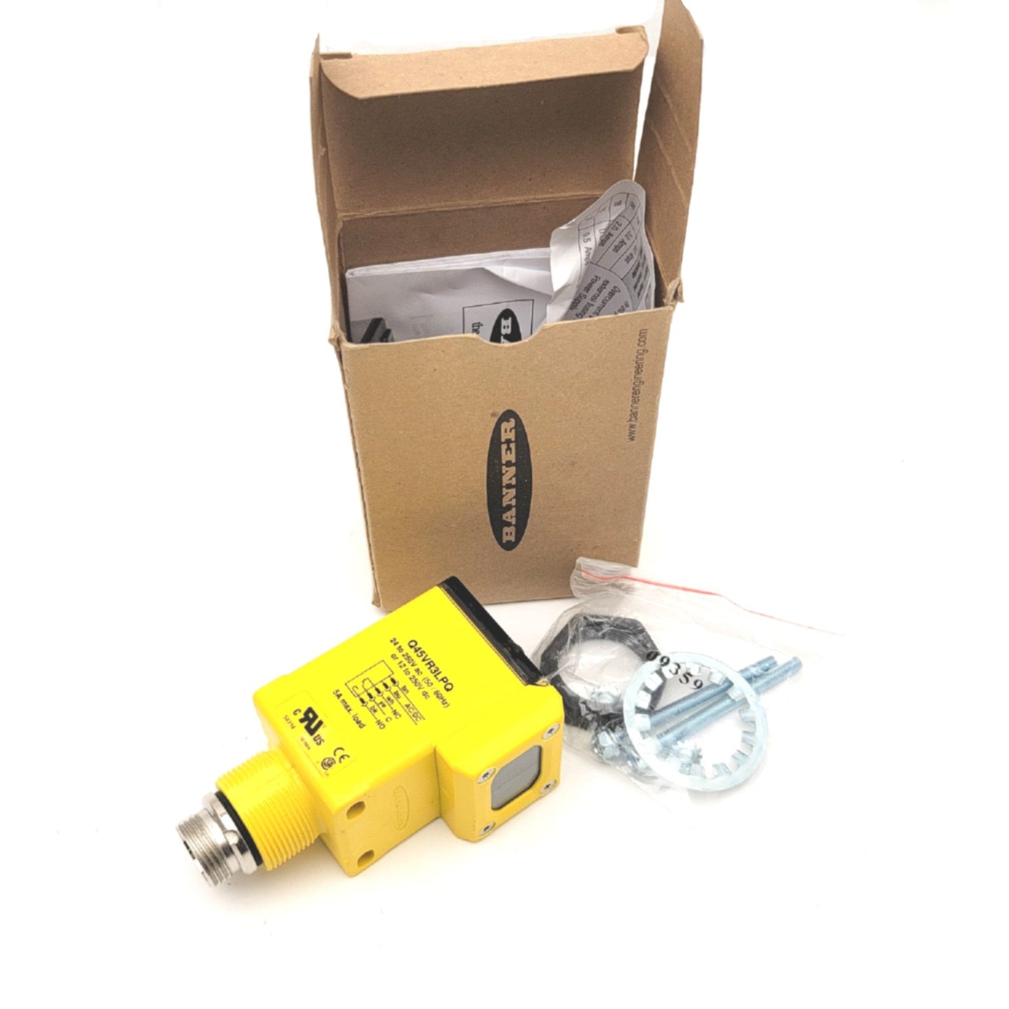 New Banner Q45VR3LPQ Rugged Retroreflective Photoelectric Sensor, SPDT, 6m Range