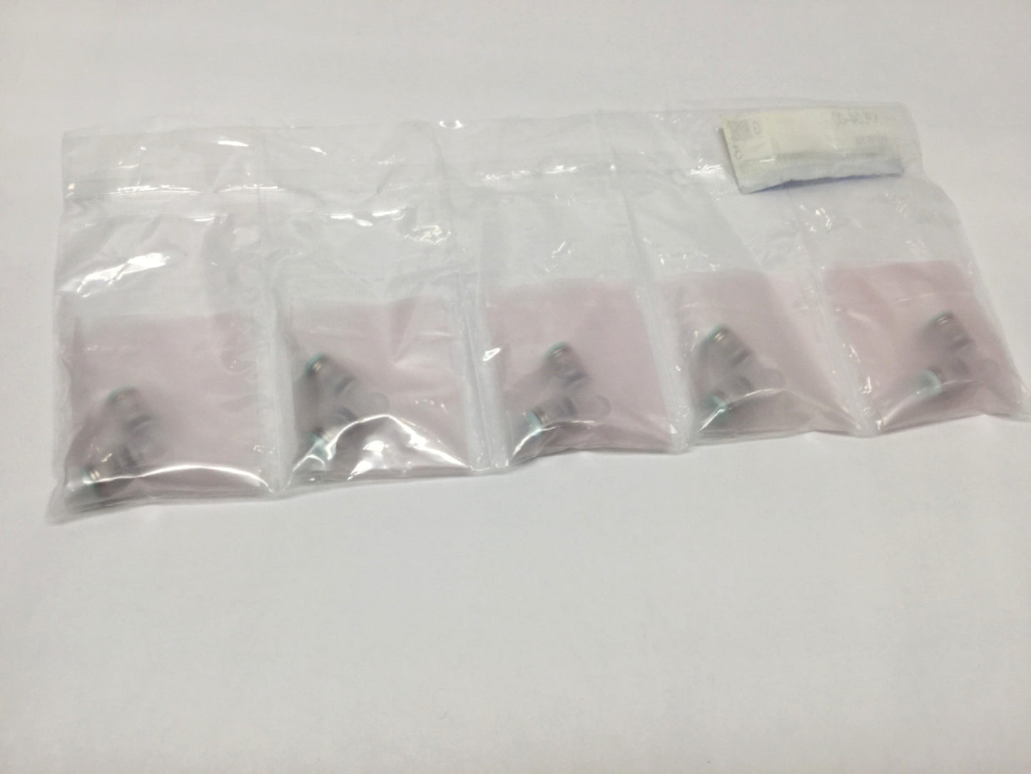 New Lot of 5 SMC KPL04-00 Clean Room Union Elbow One-Touch Air Fittings 4mm Tube