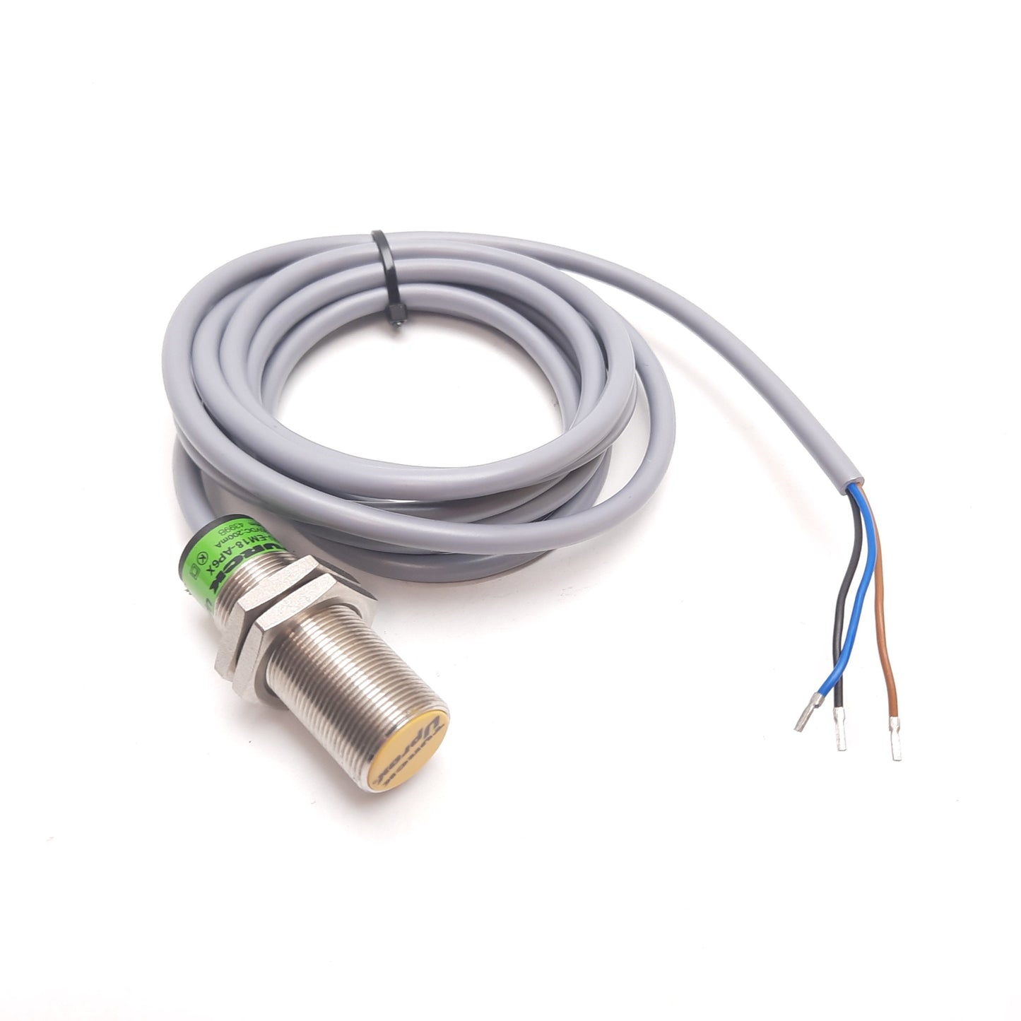 Used Turck Bi5U-EM18-AP6X Inductive Proximity Sensor, 5mm, 10-30VDC 200mA, PNP N/O
