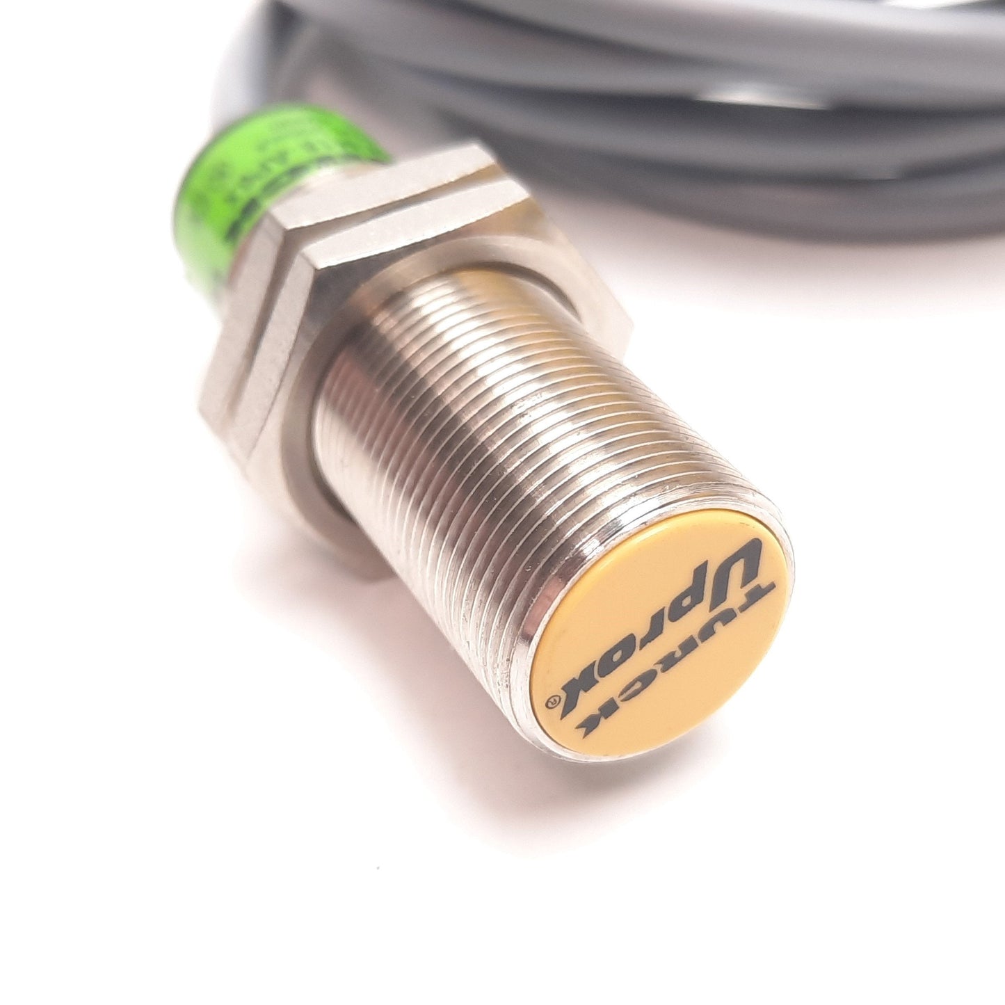 Used Turck Bi5U-EM18-AP6X Inductive Proximity Sensor, 5mm, 10-30VDC 200mA, PNP N/O