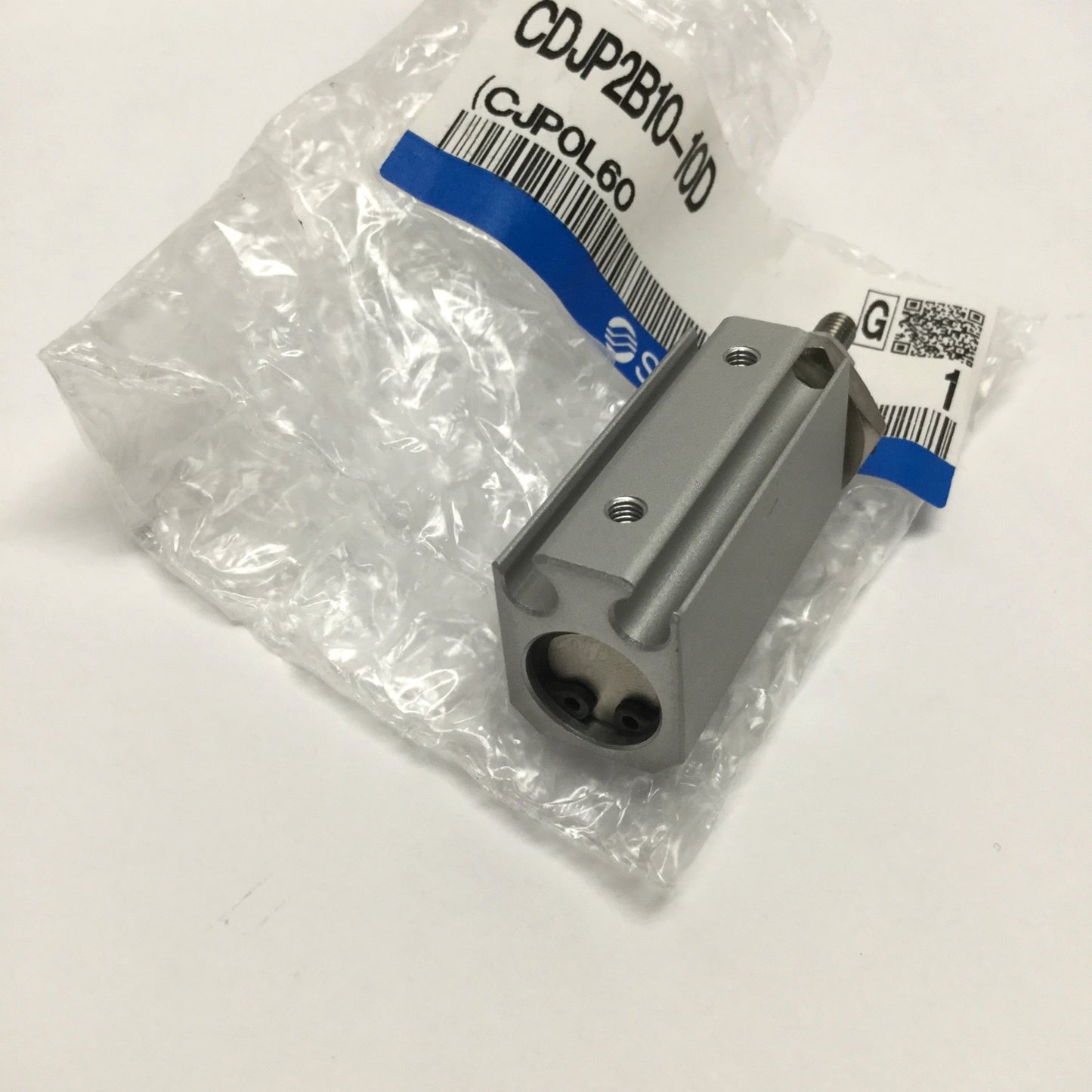 New SMC CDJP2B10-10D Miniature Pin Cylinder, Double-Acting, 10mm Bore, 10mm Stroke