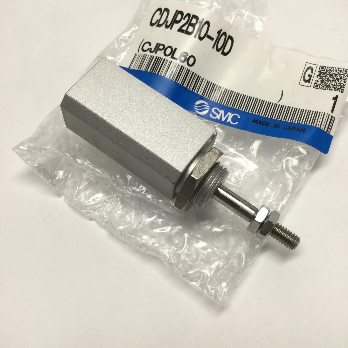 New SMC CDJP2B10-10D Miniature Pin Cylinder, Double-Acting, 10mm Bore, 10mm Stroke
