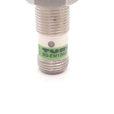 Used Turck Bi3-EM12WD-AP6X-H1141 Inductive Proximity Sensor, 3mm, 10-30VDC, PNP N/O