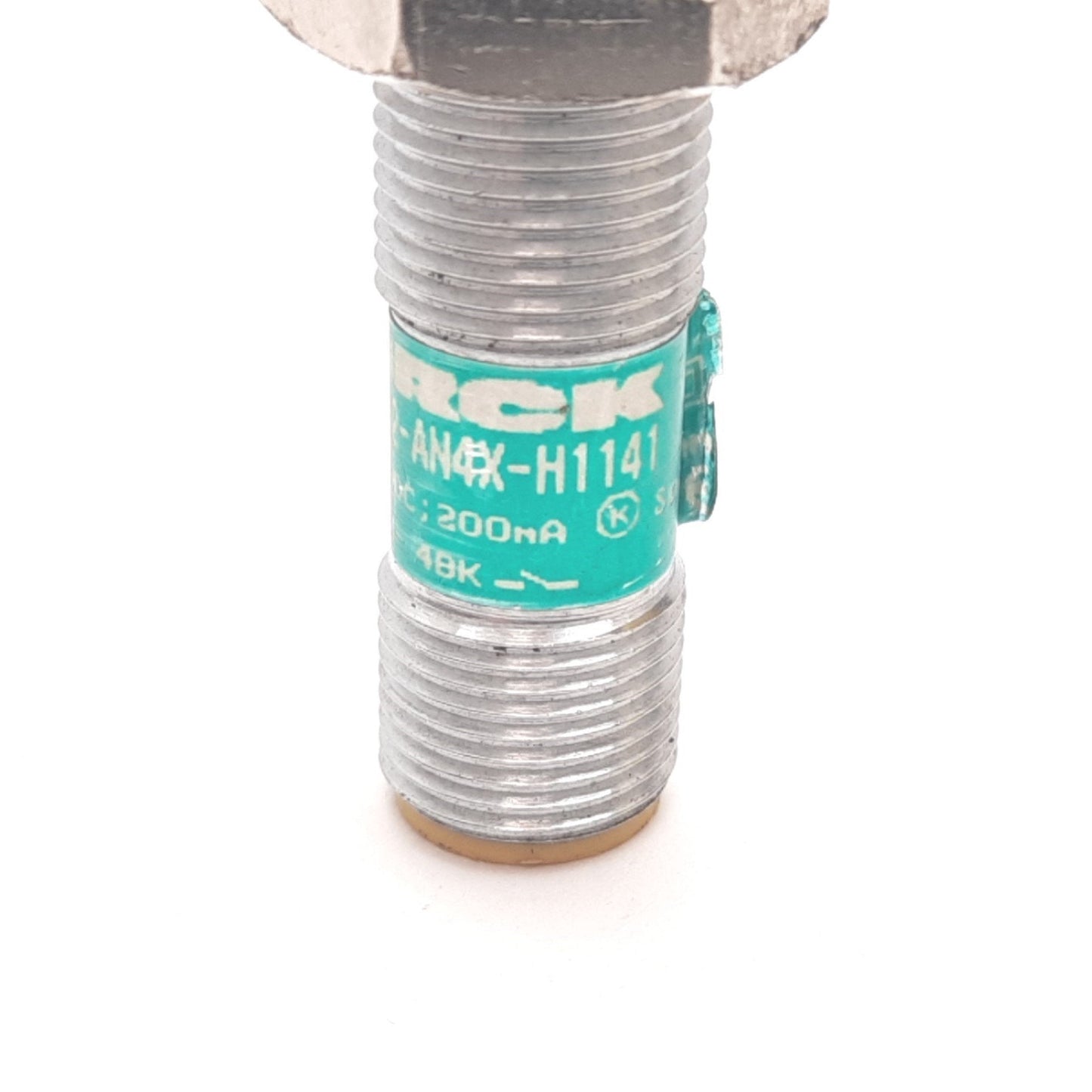 Used Turck Ni8U-M12-AN4X-H1141 Inductive Proximity Sensor, 8mm, 10-65VDC, NPN N/O