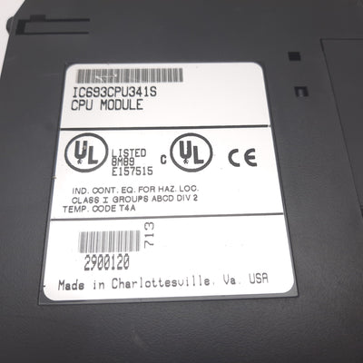Used GE Fanuc IC693CPU341S CPU Module, 80k Bytes User Memory, 16-Bit System