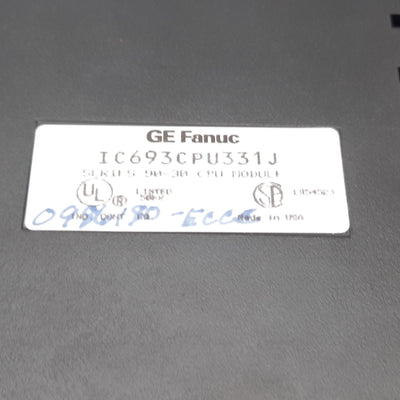 Used GE Fanuc IC693CPU331J CPU Module, Series 90-30, 4KB Register Memory