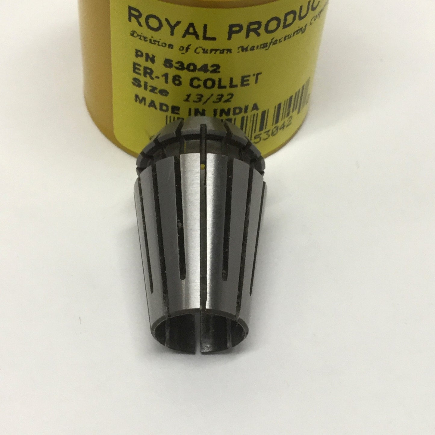 New – Open box Royal Products 53042 ER16 Chuck Collet, 13/32", 27.5mm Long, 0.406"-0.367"