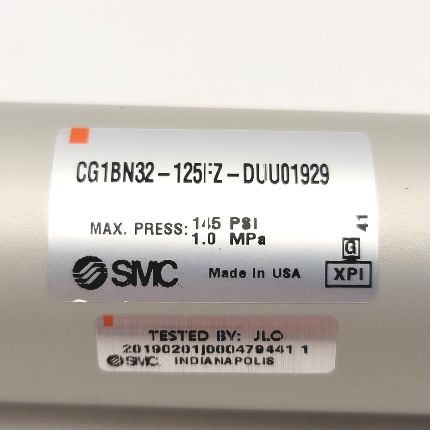 New SMC CG1BN32-125FZ Double-Acting Pneumatic Cylinder, Bore: 32mm, Stroke: 125mm