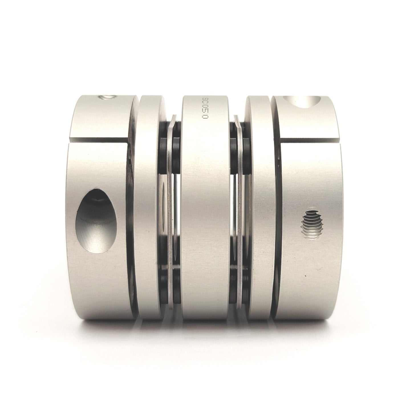 New – Open box ZERO-MAX SC050 Servo Class Double Flex Coupling 12mm Bore To 1" Bore, 221in-lbs