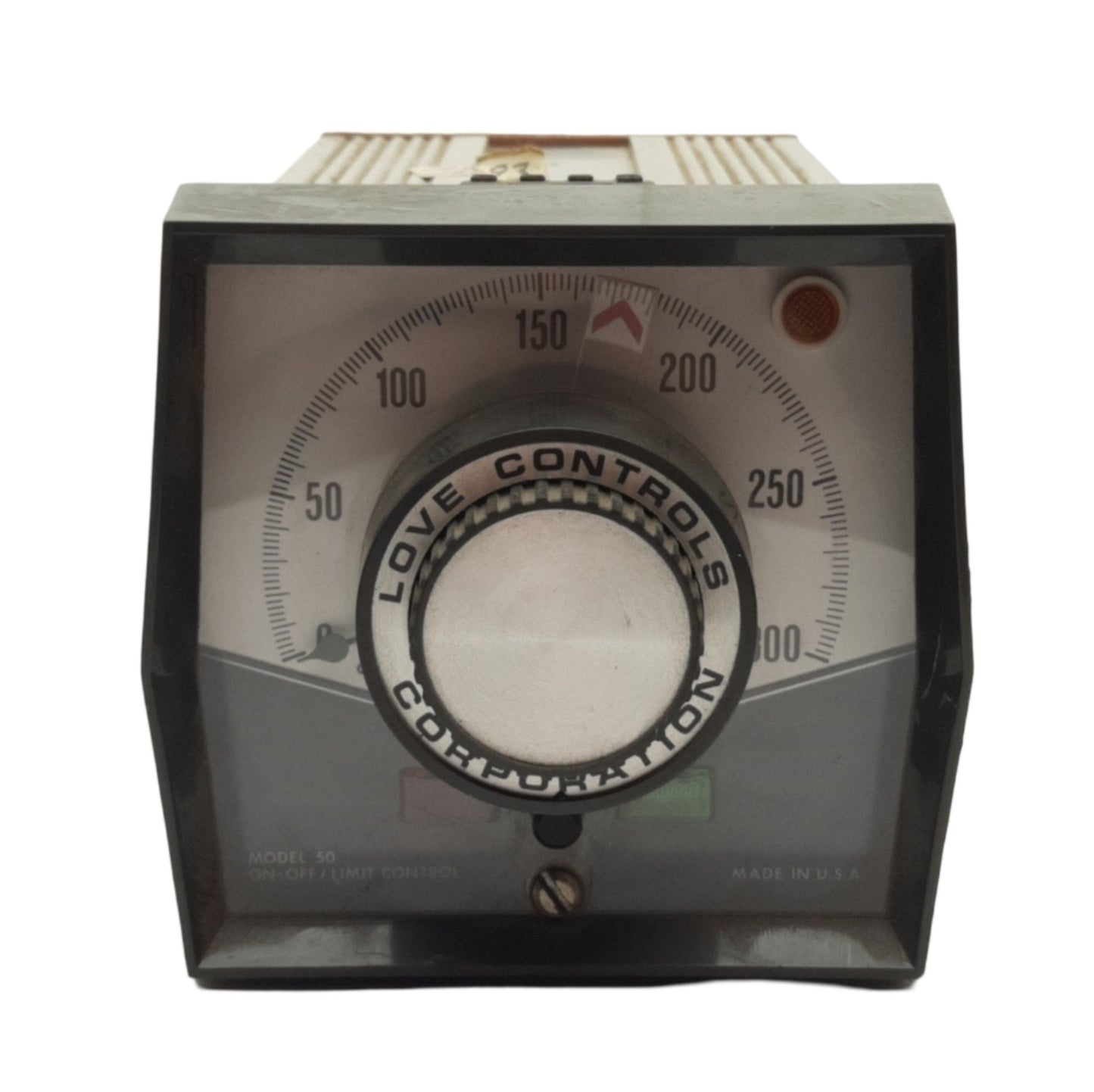 Used Love Controls Model 50 On-Off Temperature Limit Controller 0-300°F J Type 120VAC