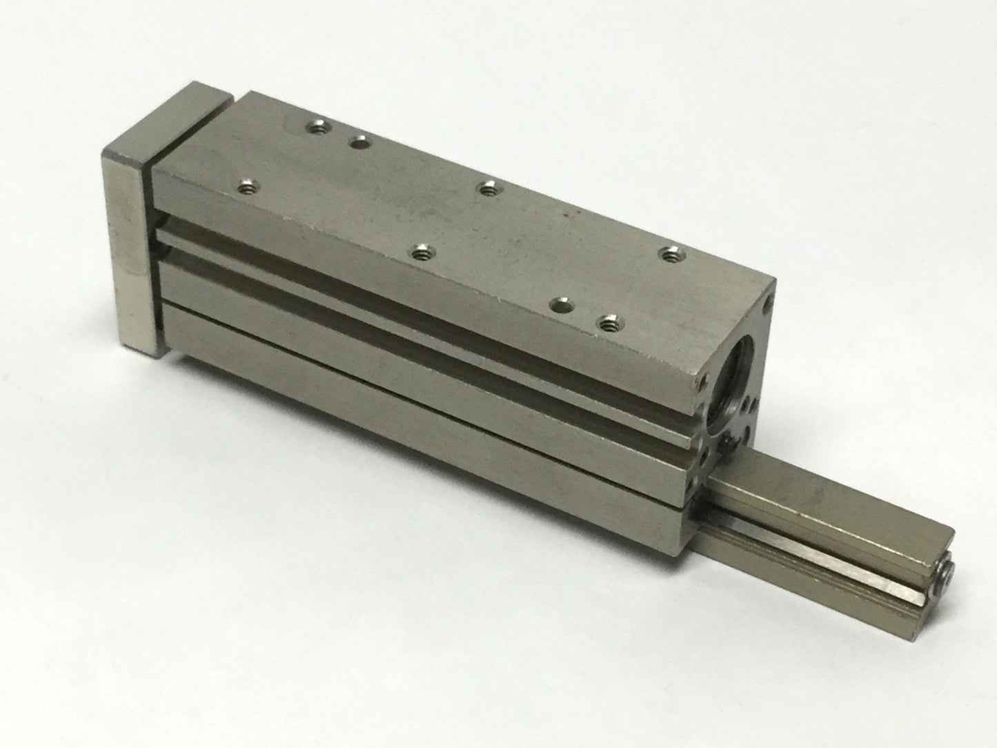 Used Robohand MPS-1-4 Mini Dual-V Roller Bearing Ball Rail Thruster Slide 2" Stroke