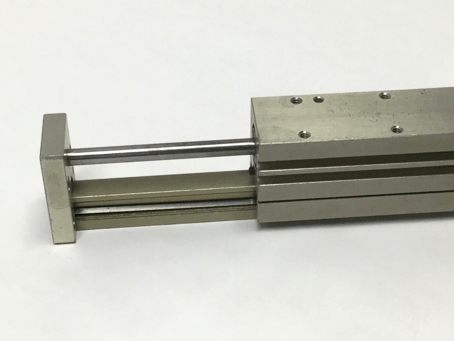 Used Robohand MPS-1-4 Mini Dual-V Roller Bearing Ball Rail Thruster Slide 2" Stroke