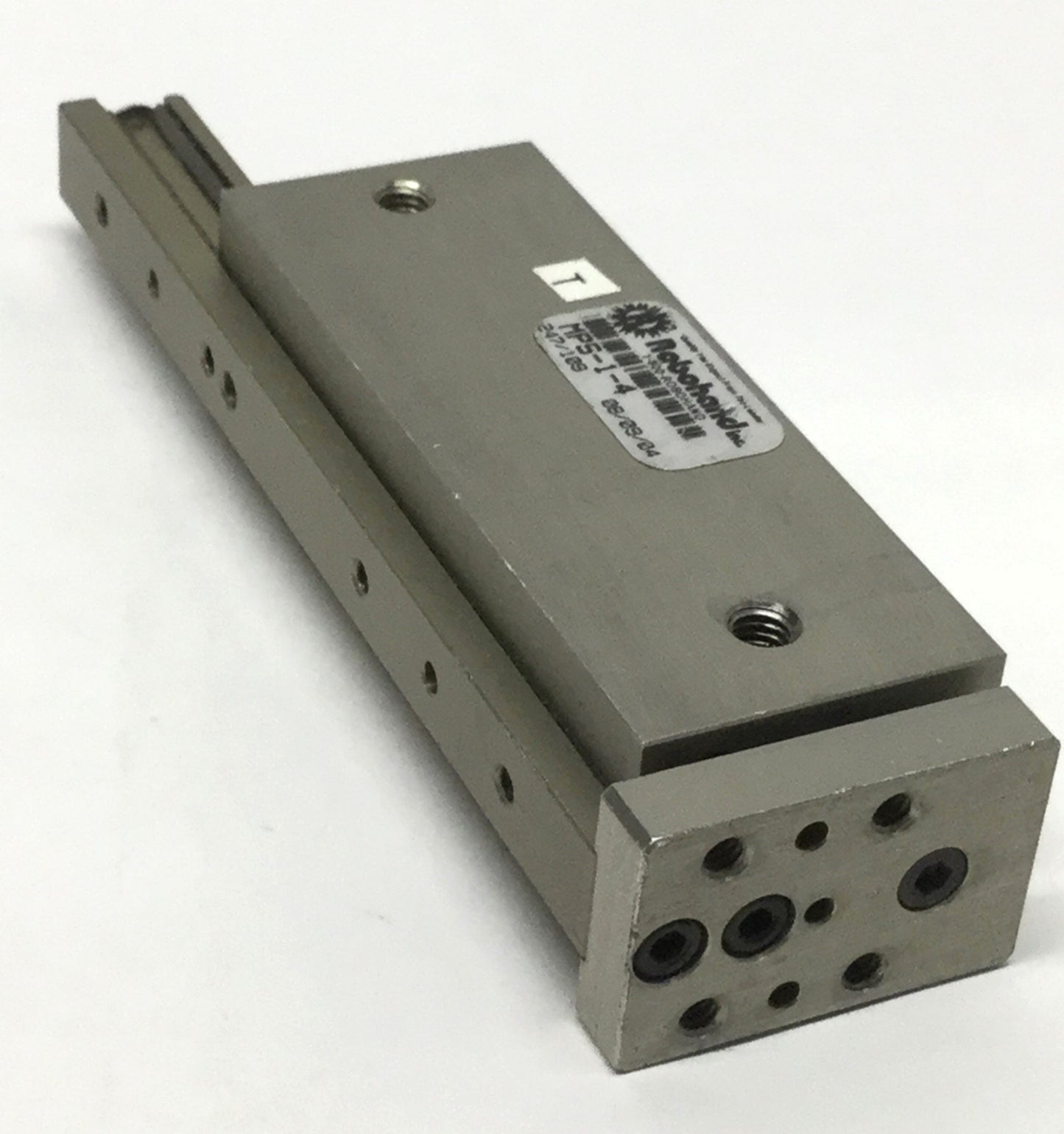 Used Robohand MPS-1-4 Mini Dual-V Roller Bearing Ball Rail Thruster Slide 2" Stroke