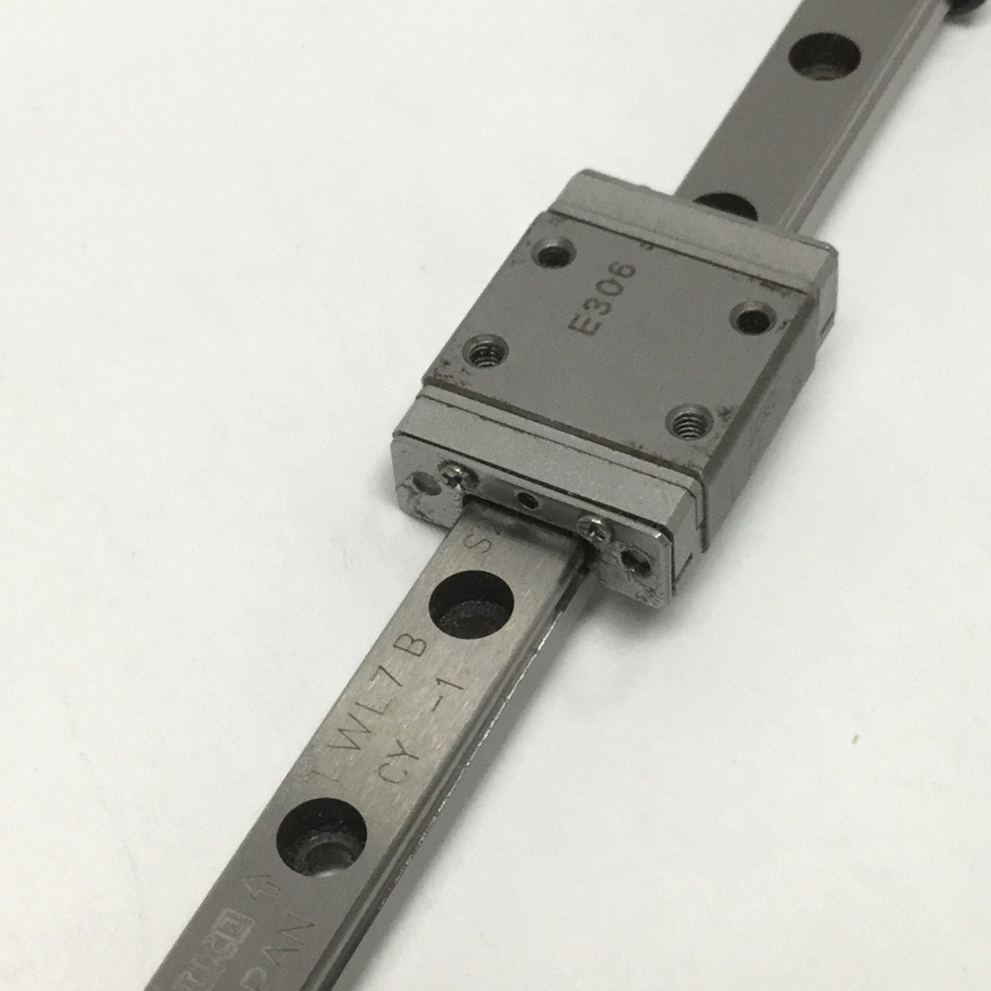 Used IKO LWL7B Linear Way Ball Bearing Block Carriage Slide on 120mm Guide Rail