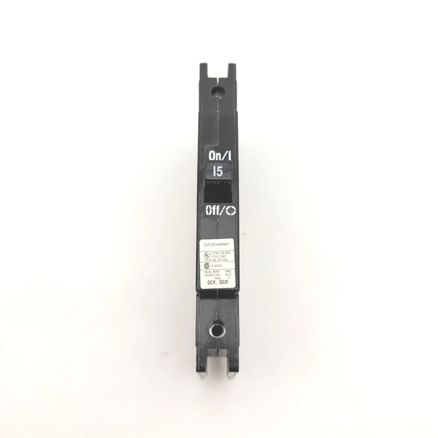 New Cutler Hammer QCF1015 Quicklag Industrial Circuit Breaker 15A, 120/240VAC, 1PH