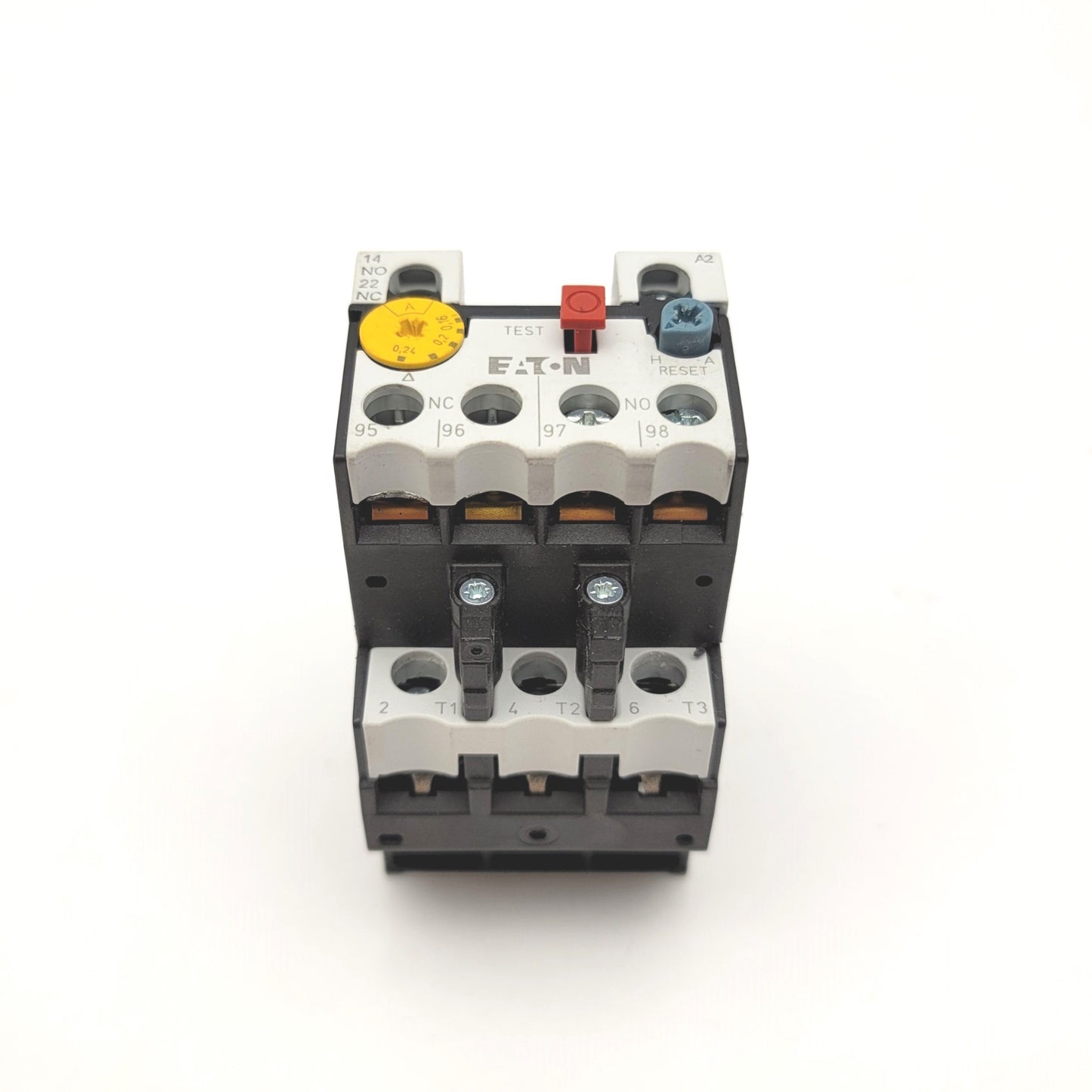 Used Eaton XTOBP24BC1 XT IEC Motor Protection Overload Relay 0.16-0.24A, 1NO, 1NC