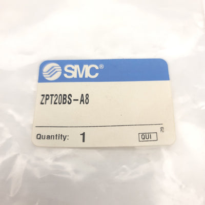 Used SMC ZPT20BS-A8 Silicon Bellows Vacuum Pad Without Buffer 20mm Diameter, M8 x 0.8