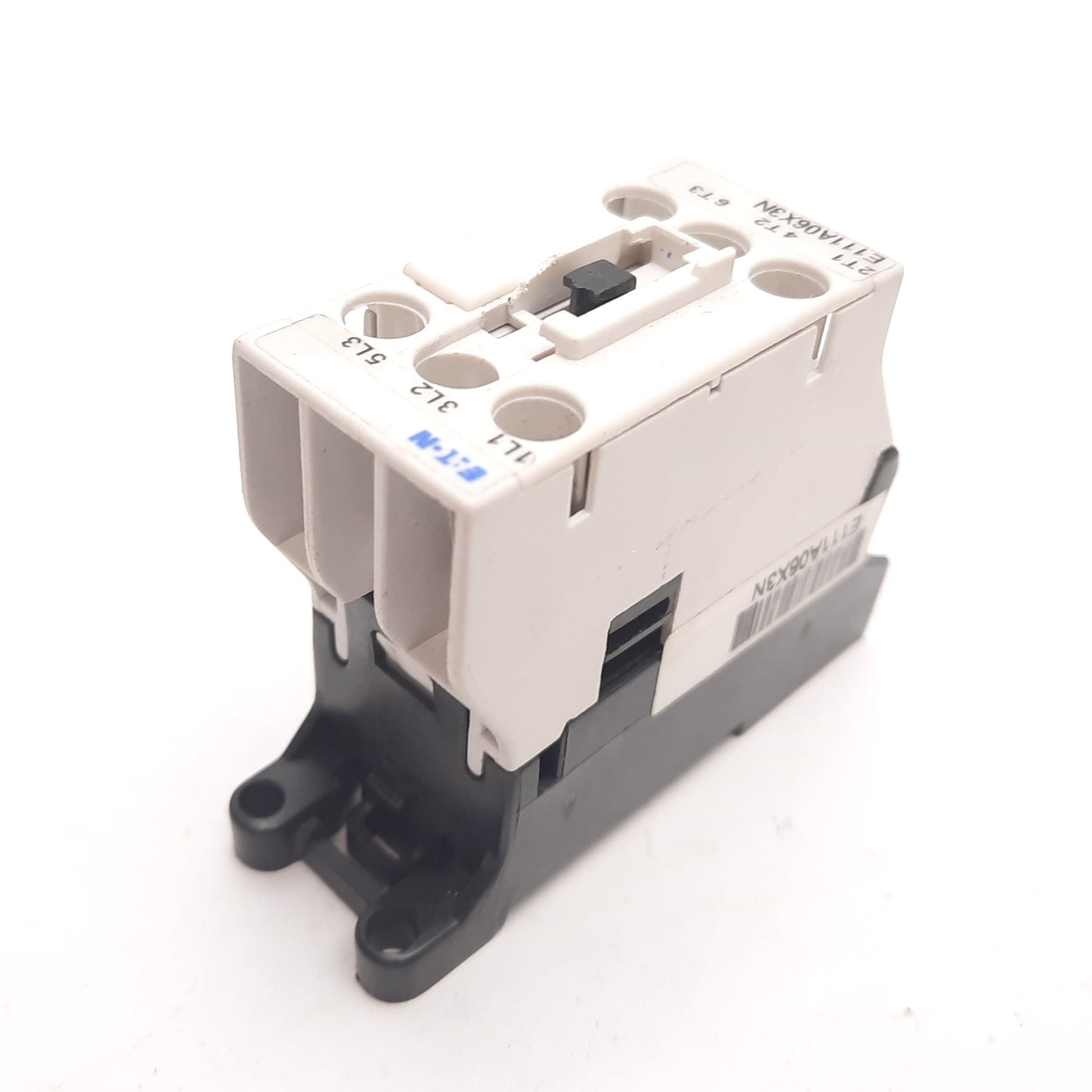Used Eaton Cutler Hammer E111A06X3N Motor Control Contactor 6A 600VAC, *Bad Aux Mount
