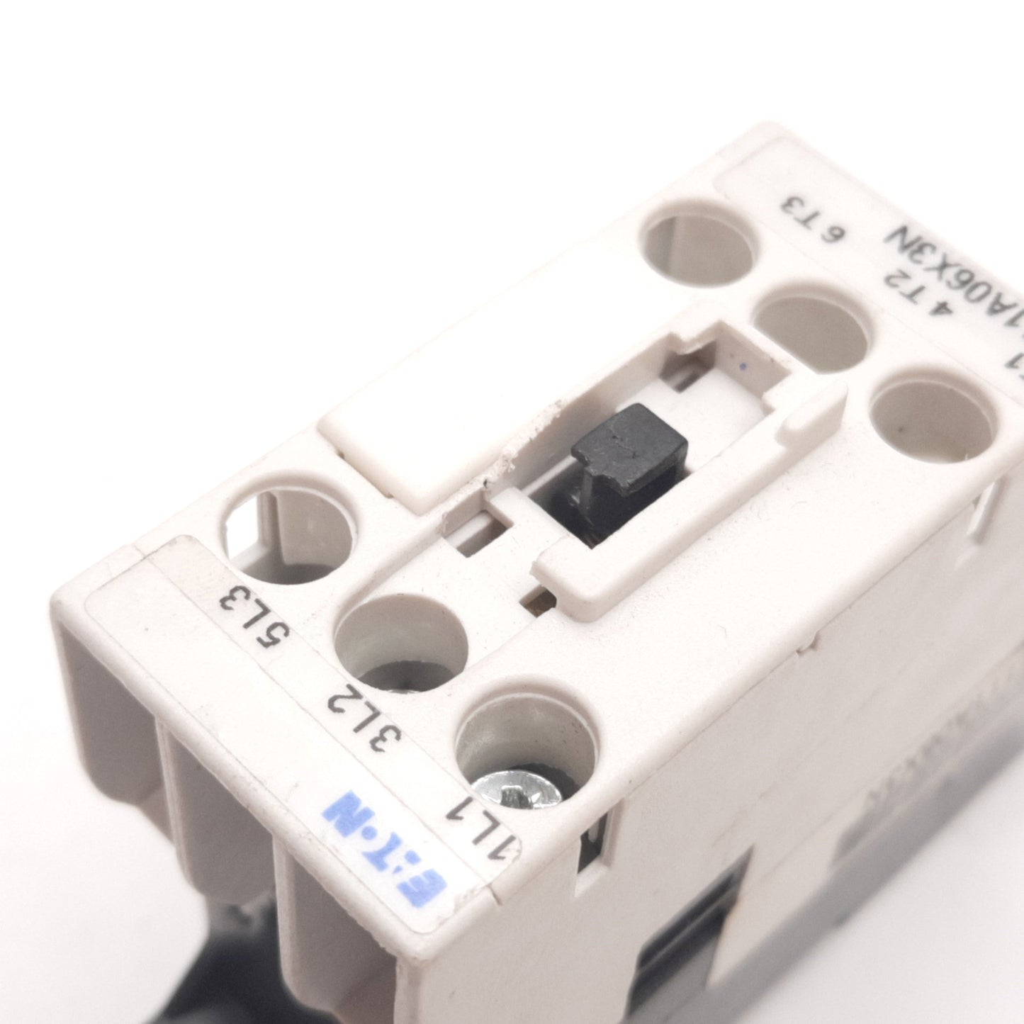 Used Eaton Cutler Hammer E111A06X3N Motor Control Contactor 6A 600VAC, *Bad Aux Mount
