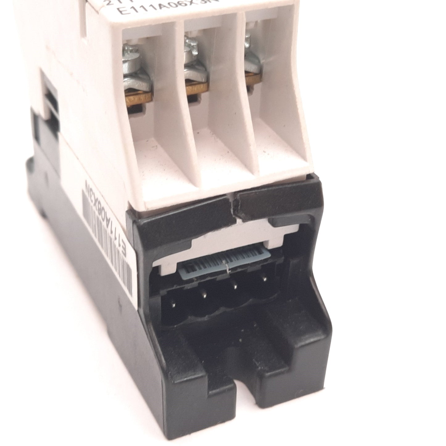 Used Eaton Cutler Hammer E111A06X3N Motor Control Contactor 6A 600VAC, *Bad Aux Mount