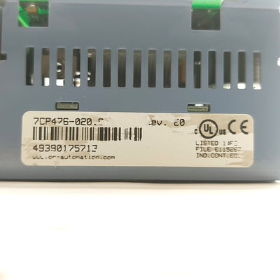 Used B&R 7CP476-020.9 2003 CPU PLC w/Expansion 4x Modules 750KB RAM RS-232/CAN 24VDC