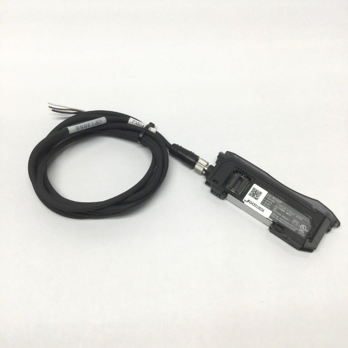 Used Keyence LV-N11CP Laser Sensor Main Amplifier, 10-30VDC, PNP Output, M8 Connector