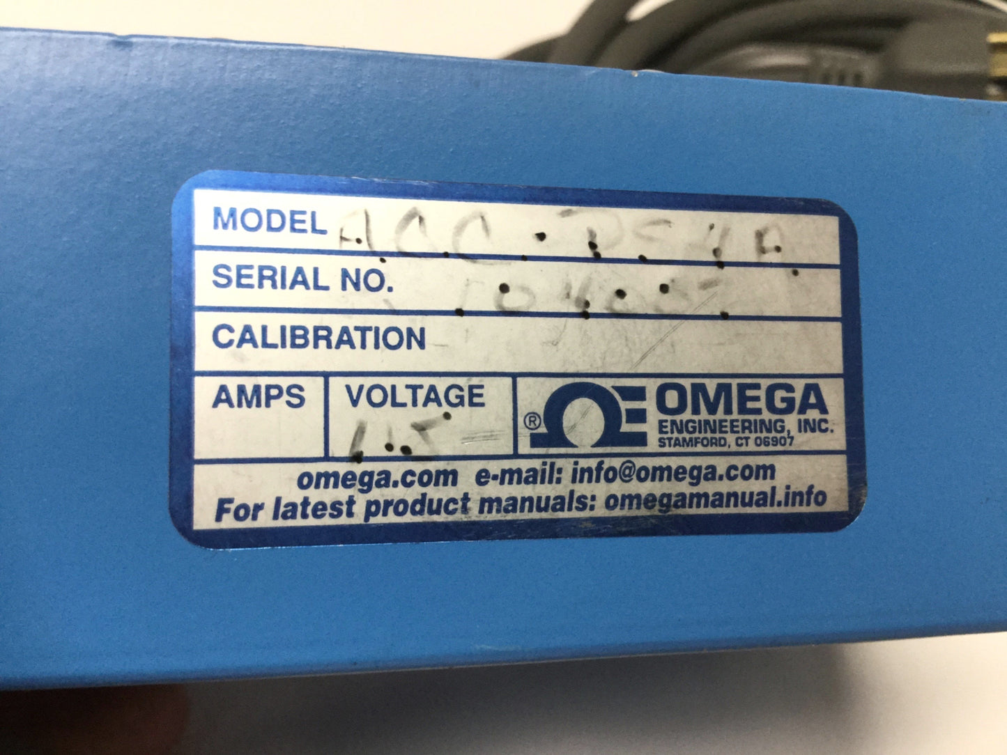 Used Omega ACC-PS4A Triaxial 3-Axis Accelerometer Power Supply 24VDC, 0.5Hz-100kHz