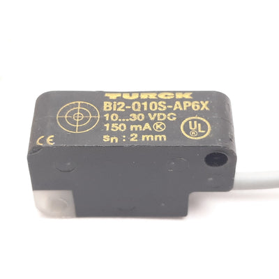 Used Turck Bi2-Q10S-AP6X Inductive Proximity Sensor, 2mm, 10-30VDC 150mA, 4-Pin M12