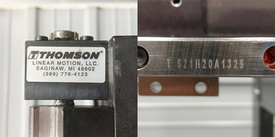 Used Thomson Ball Screw Positioner Linear Actuator, 1200mm Travel, 25mm Lead, NEMA 34