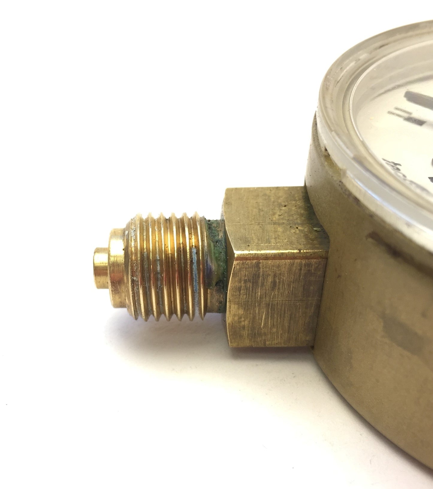 Used Tecsis EN562 Oxygen Pressure Gauge 0-16 bar, 2" Diameter Face, G1/4" Thread