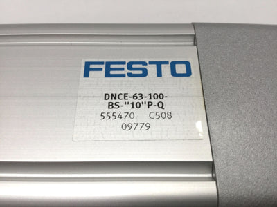 Used Festo DNCE-63-100-BS-"10"P-Q Electric Cylinder Ball Screw Actuator 100mm Stroke