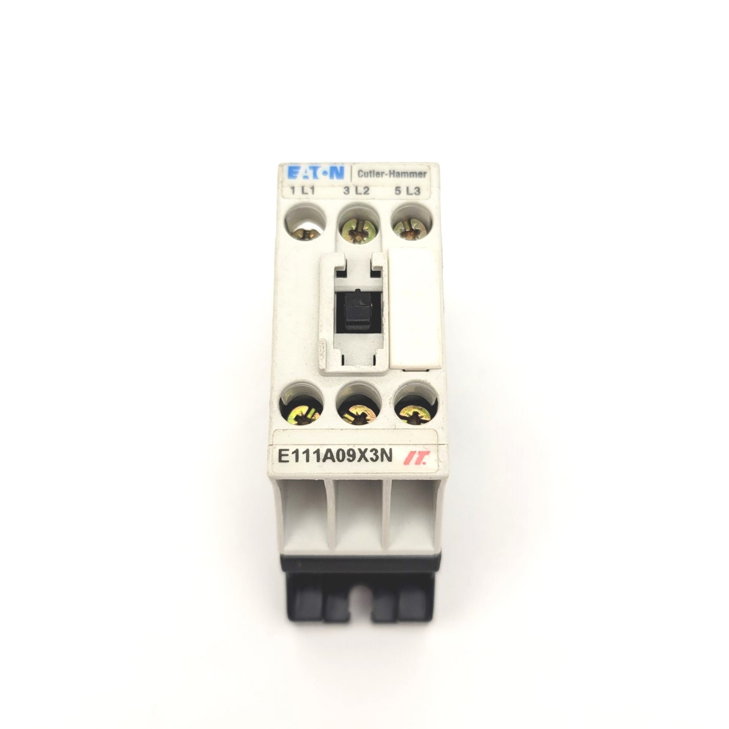 Used Eaton E111A09X3N Non-Reversing Motor Contactor 3-Pole 24VDC, 575VAC, 9A, 4kW