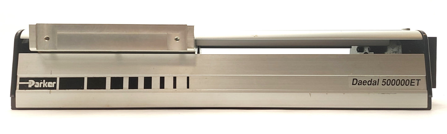 Used Parker 506008ET-ES-D2L3 Ball Screw Linear Actuator, 8" Travel, .2" Lead, NEMA 23