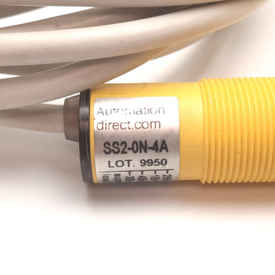 Used Automation Direct SS2-0N-4A Photoelectric Sensor, 100mm, 10-30VDC, NPN N/O N/C