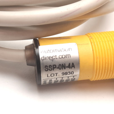 Used Automation Direct SSP-0N-4A Photoelectric Sensor, 3m, 10-30VDC, NPN
