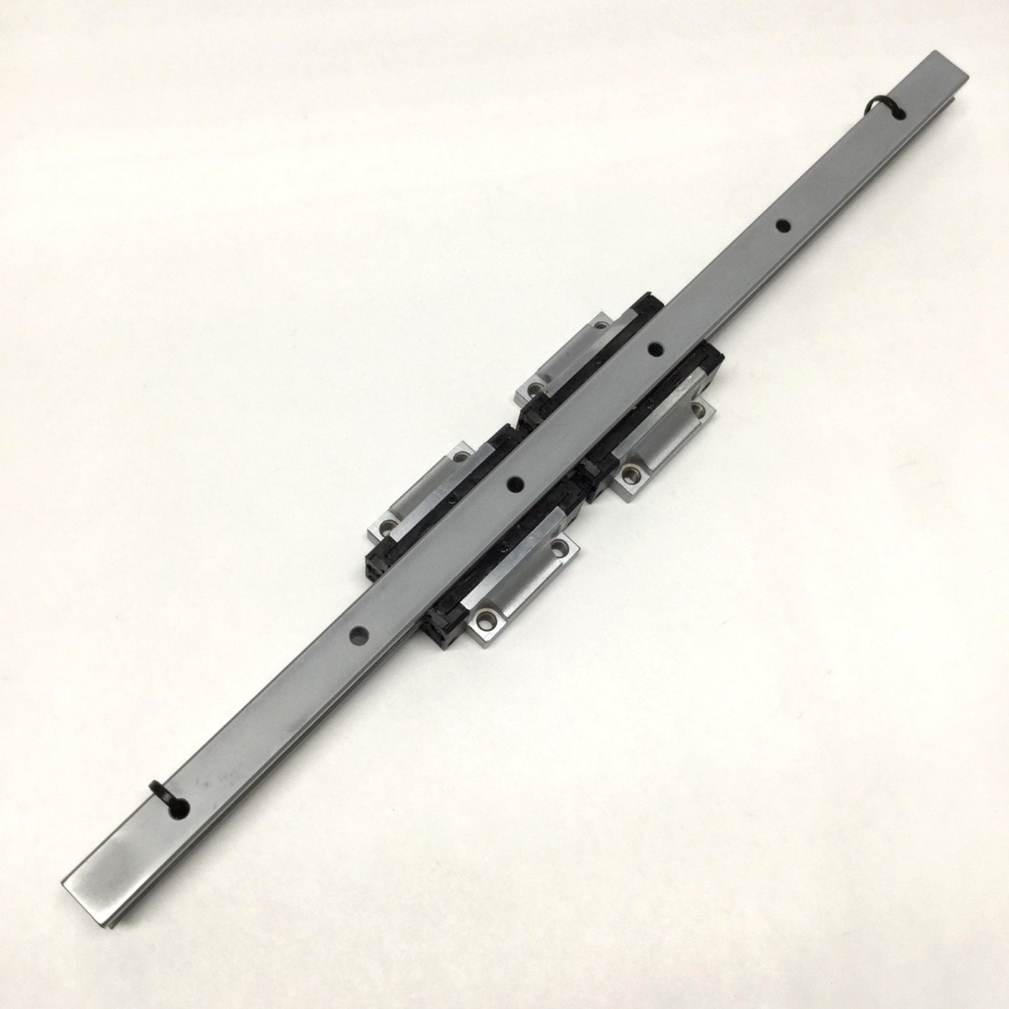 Used PMI MSA15E Ball Bearing Carriage Block Slides (x2) on 360mm Linear Guide Rail
