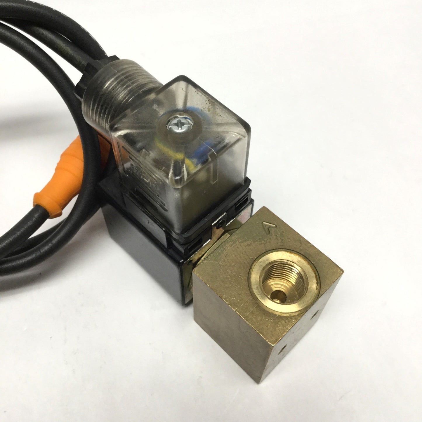 Used Konstandin Baugruppe ZK1373 2/2-Way NC Solenoid Brass Valve, 24VDC Coil, G1/4