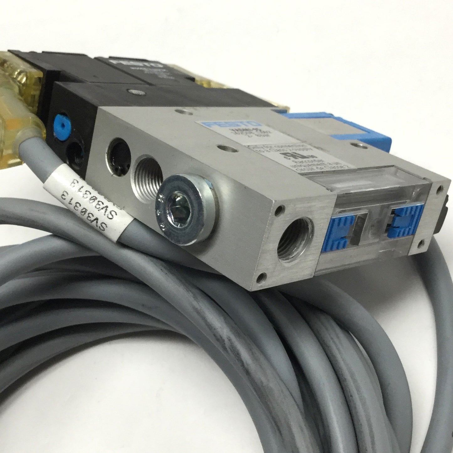 Used Festo VADMI-95 High Vacuum Generator, 0.95mm Laval Nozzle, 85% Max Vac, 24VDC