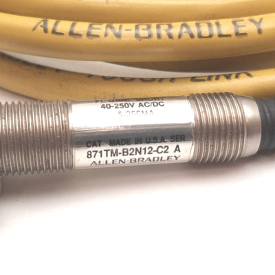Used Allen Bradley 871TM-B2N12-C2 Inductive Proximity Sensor, 2mm, 40-250VAC/DC