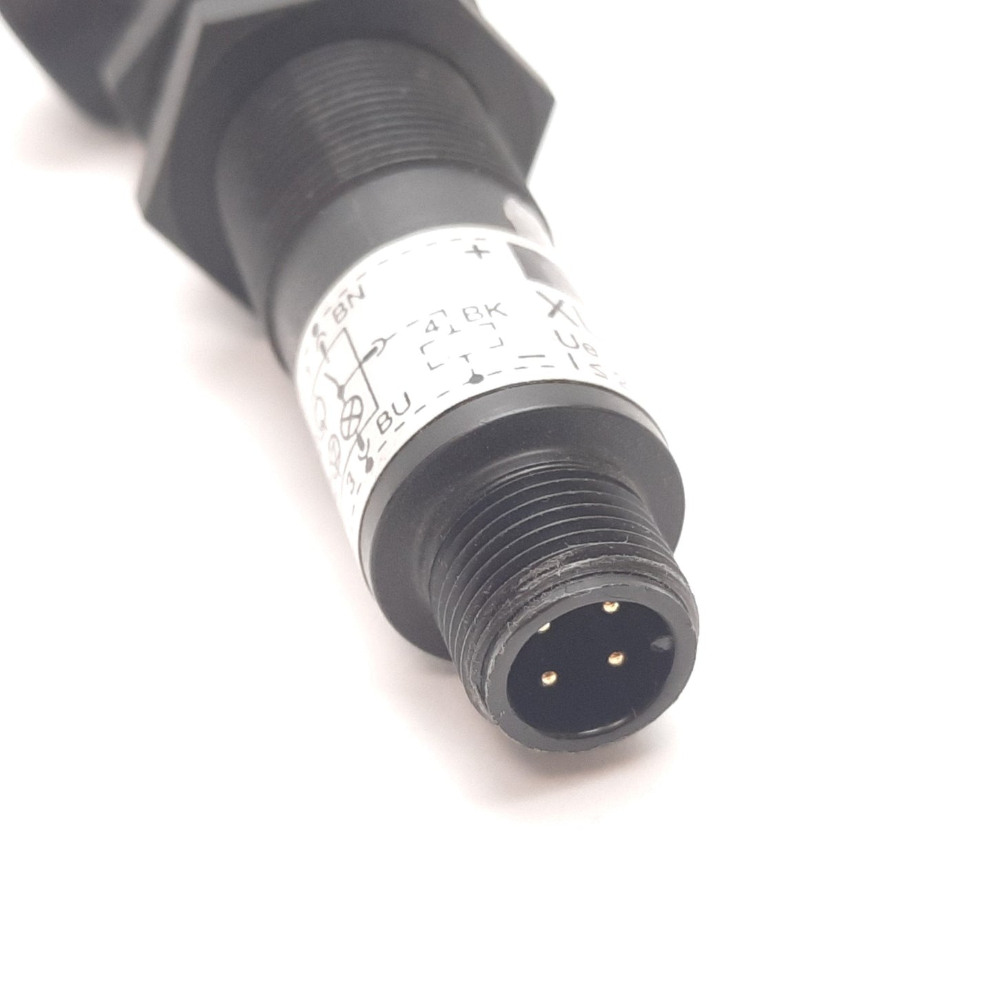 Used Telemecanique XUB-H02313DS Photoelectric Sensor, Right Angle, 12-24VDC 4-Pin M12