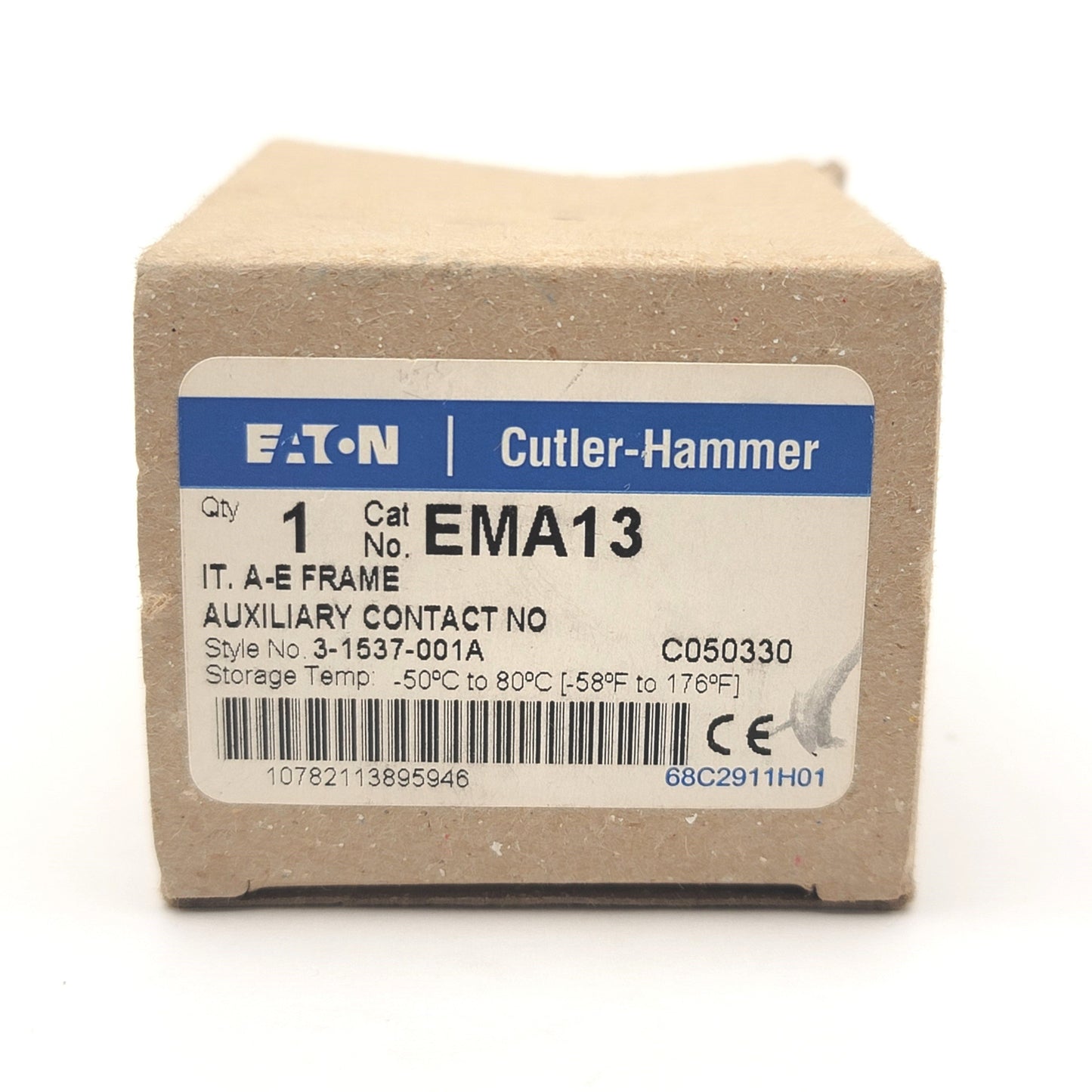 New Eaton Cutler Hammer EMA13 Auxiliary Contact Block, Normally Closed NC 600V 10A