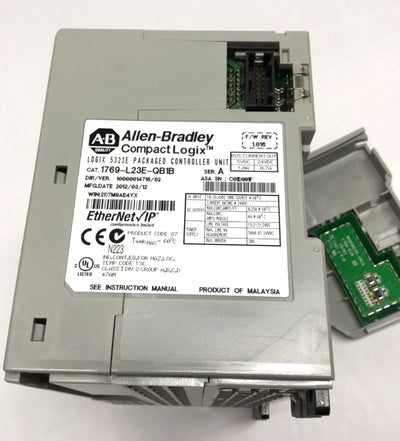 Used Allen Bradley 1769-L23E-QB1B CompactLogix 5323E Controller Unit EtherNet/IP .5MB